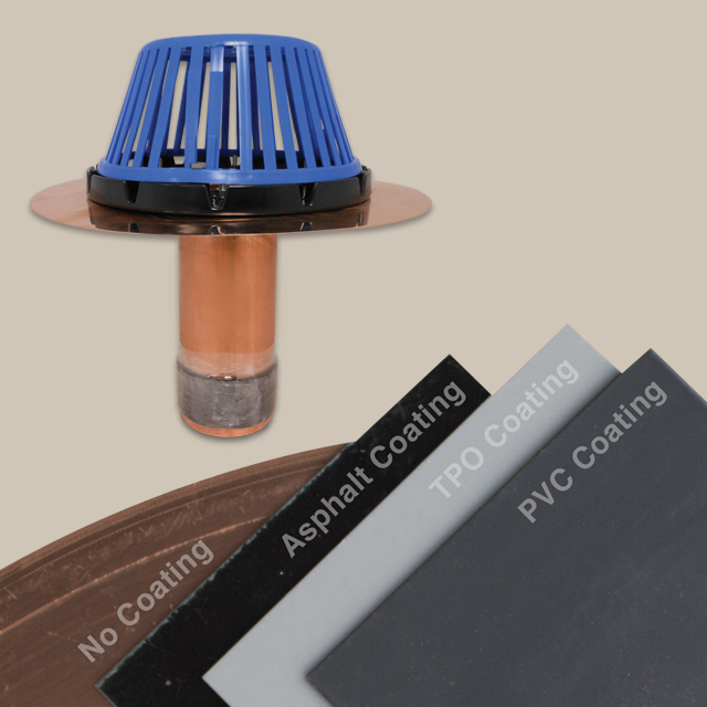 Copper Retrofit Drain with Sealant Tape